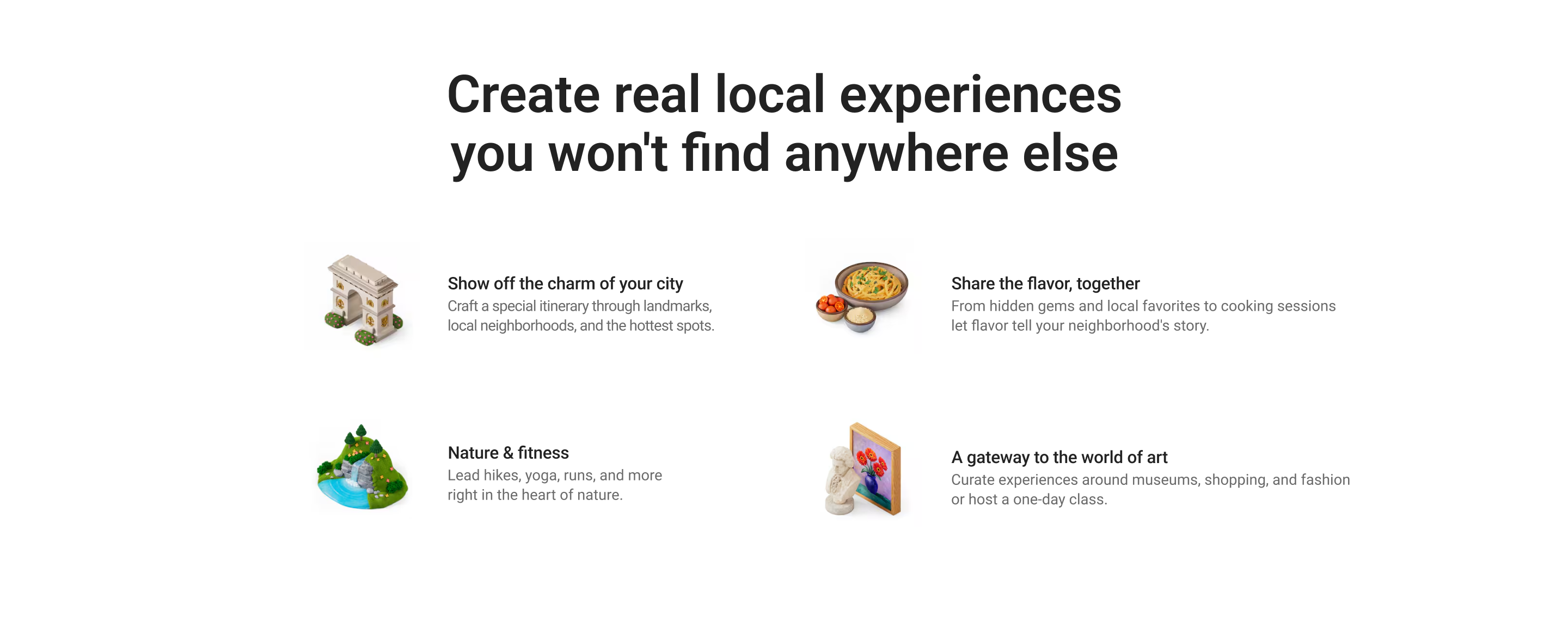 Locally host experience example image